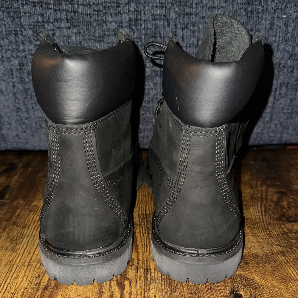 Timberland Premium 6-Inch Waterproof Boots - Black Nubuck - Mens 11